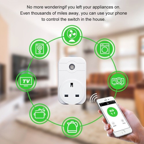 Smart Plug Wifi Socket Wireless Outlet Remote Voice Control Timer Control FTTTuk