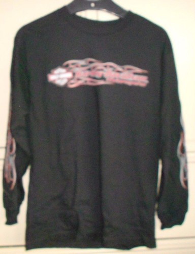 Harley Davidson Men/'s Black Crossfire Long Sleeve Shirt