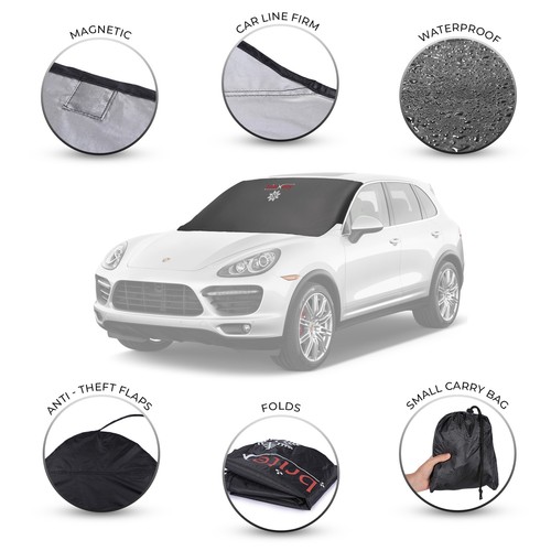 Trucks Wiper Protector Windshield Cover for Ice /& Snow Universal Fit Car van