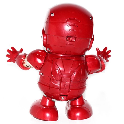 Marvel Avengers 4 Dancing Hero Iron Man With Music Lights Robots Kids Toys Gift