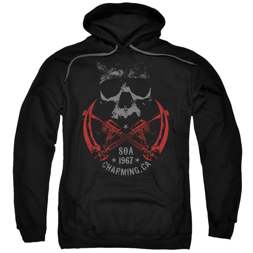 Sons of Anarchy SOA CROSS GUNS Licensed Adult Sweatshirt Hoodie