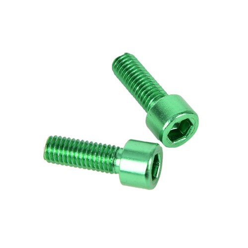 4x Bike Water Bottle Cage Bolts M5*15MM Aluminium Alloy Hex Tapping Screw TJI