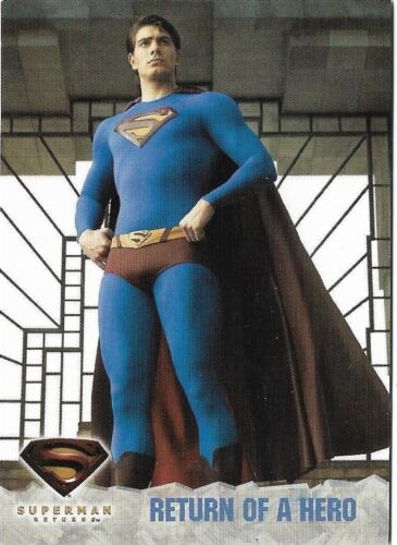 SUPERMAN RETURNS P1 CARDS  P1  RETURN OF A HERO  BY TOPPS