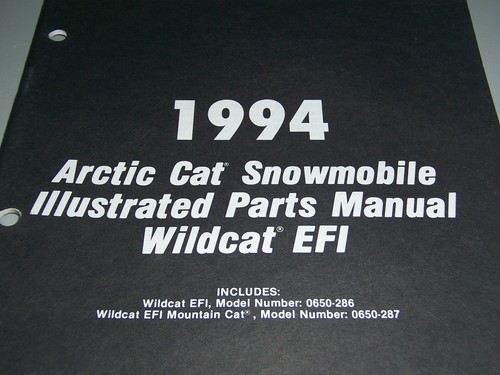 1994 Arctic Cat manuais de Peças de motoneve Ilustrado-selecionar Modelo Da Lista