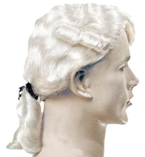 Colonial Man Aristocrat Wig Curl Historical George Washington