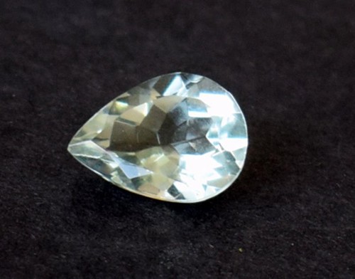 MG10 Pear /& Faceted with 8 Inch Long 1 Strand Natural Green Amethyst Size 10x8-12x8 mm