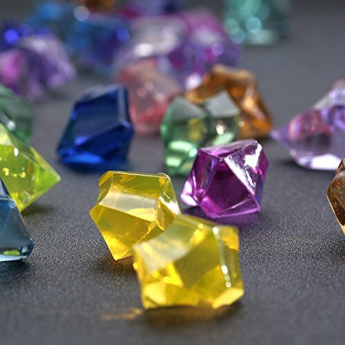 Funlavie De Varios Colores Acrílico diamantes Pirata Tesoro Joyas para Fiesta