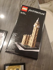 Lego Architecture 21013 Big Ben Used Complete W/ Box Instructions