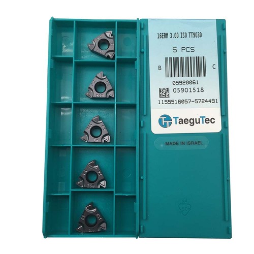 Authentic 5pcs 16ERM 3.00ISO TT9030 thread Inserts carbide inserts High quality