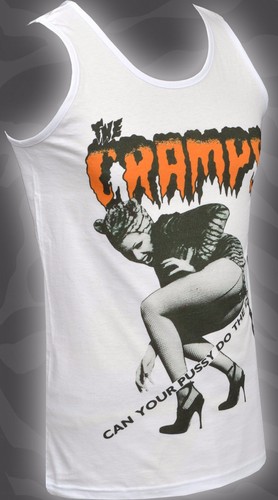 PSYCHOBILLY POISON IVY TIGER S-5XL MENS TANK CRAMPS CAN YOUR PUSSY DO THE DOG