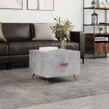 Coffee Table Concrete Grey 50x50x40 Engineered Wood J5E5