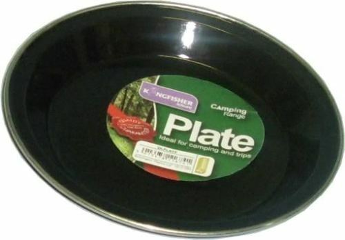 4 X Finition émaillé Camping plaque Tin Picnic 23 cm bol extérieur jardin table LPLATE