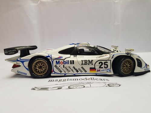 Porsche 911 GT1 Bj 1998 Modellauto aus Sammlung Maßstab 1:18 Maisto