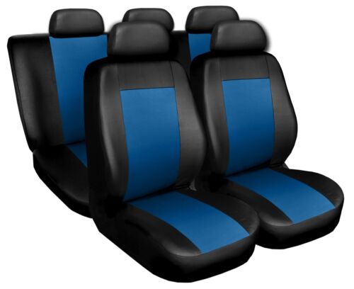Coprisedili Copri Sedili Salva Sedili adatto per Volvo Serie V nero-blu