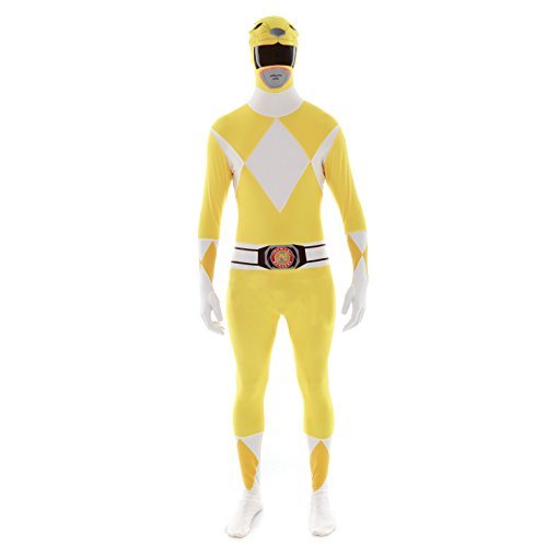 Official Yellow Power Ranger Morphsuit Costume X-Large 510-61 176cm 185