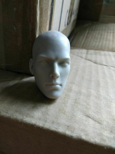 1//6th Sclae Unpainted Head Sculpt Carved Male Bond Holly Monk Action Figure Toys