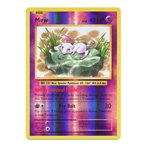 Pokemon XY Evolutions Mew 53//108 Holo Rare Reverse Holo Card