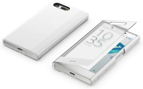 Sony Xperia Funda Cubierta de estilo compacto Táctil X Sctf 20-blanco nuevo libre de Reino Unido P&p 