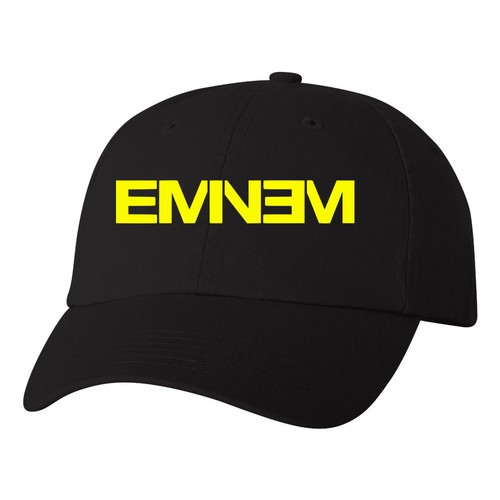 Eminem Logo Dad Hat Hip Hop Rap Stan Revival Shady merch New Dads Ball Cap Black