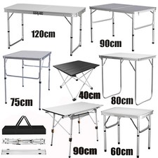 FOLDABLE 2.6FT 4FT 3FT PICNIC TABLE CAMPING TABLE OUTDOOR PORTABLE FOLDING DESK