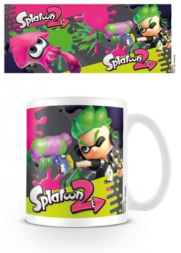 #107347 2 Splatoon Squid Shot Poster Foto-Tasse Becher 9x8cm