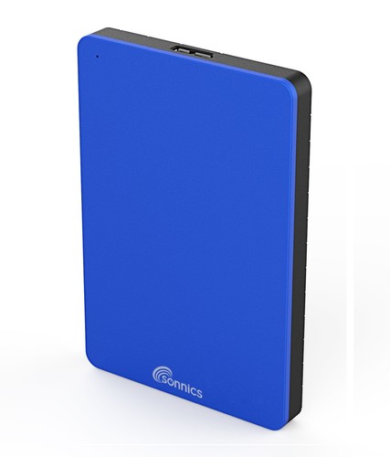 SONNICS EXTERNAL HARD DRIVE USB 3.0 BLUE PC MAC Xbox One PS4 320GB 500GB 1TB