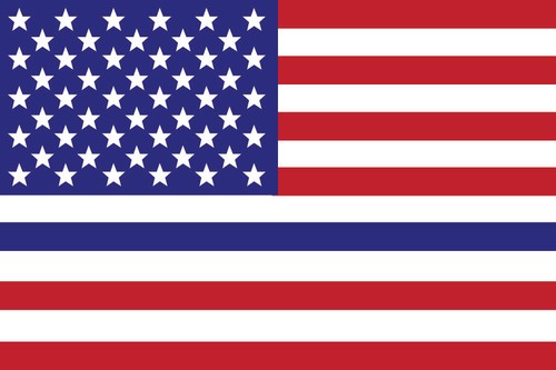 50 American Flag Full Color Thin Blue Line Decal Bumper Stickers Police 3X5 Inch