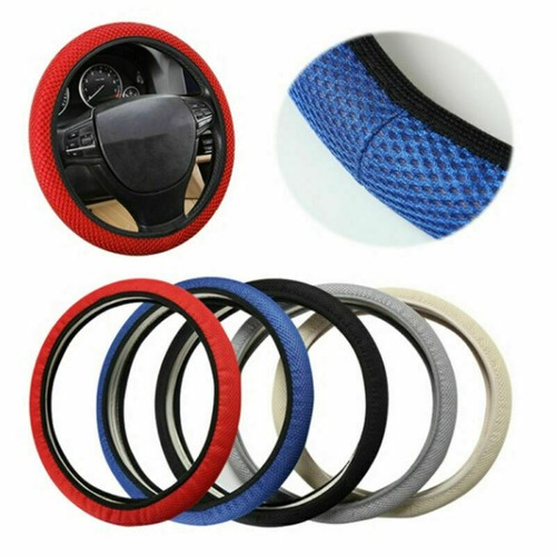 15/'/'//38cm Auto Car Truck Mesh Steering Wheel Cover Microfiber Non-Slip Protector