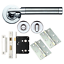 Internal Door Handles Sets Door Packs Lever Furniture Dual Finish Satin /& Chrome