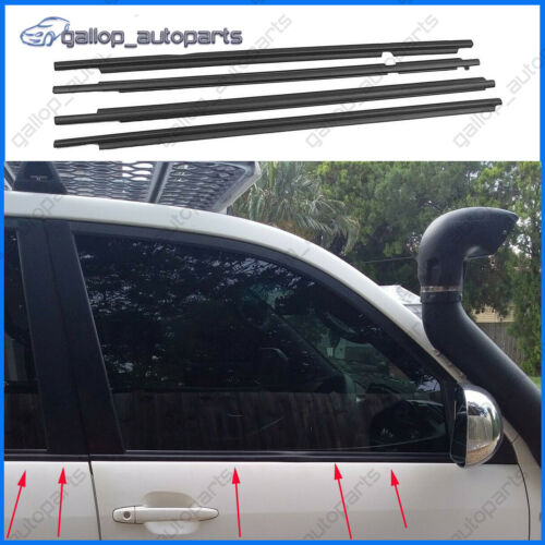4ps Window Seal Belt Mould fit Toyota Landcruiser Prado 120 Series 2003-2009