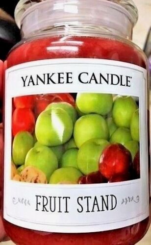 Yankee Candle Fruit Stand FARMHOUSE APPLE ~ Fruit~Large 22 oz.~ WHITE LABEL~NEW