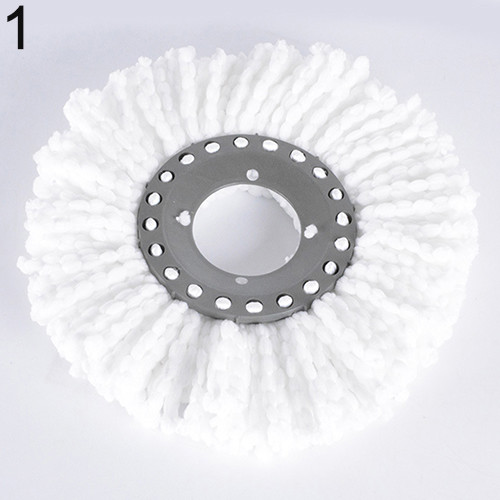 EE/_ 360° ROTATING TWO HEADS EASY MAGIC MICROFIBER SPIN FLOOR CLOTH MOP HEAD KAW
