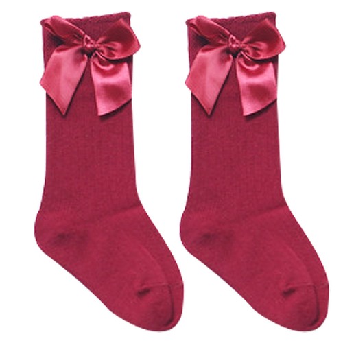Baby Mädchen Socken Kniestrümpfe mit Prinzessin Bowknot Lange Socken