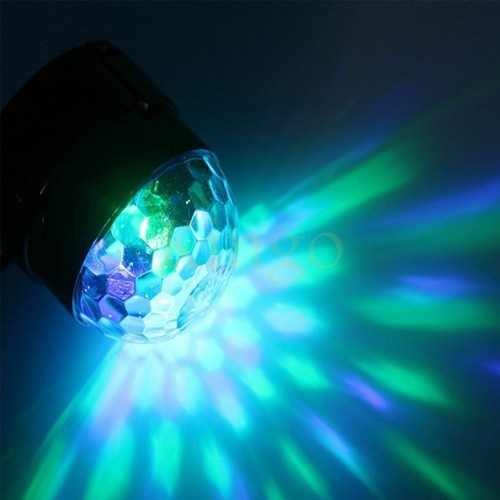 Mini RGB LED Disco Stage Lighting Ball DJ Crystal Magic Light Home Night Party
