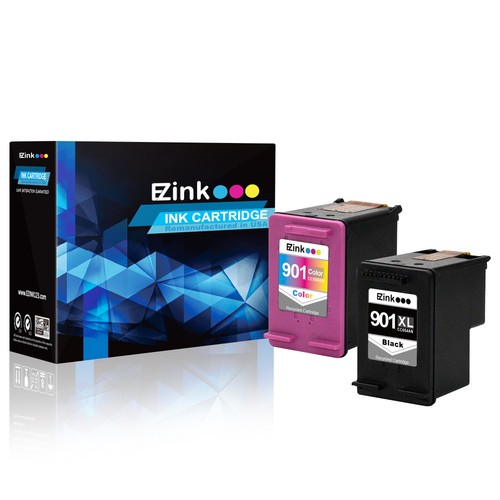 2PK HP 901 XL 901 Black /& Color Ink Cartridge For Officejet J4640 J4660 J4680
