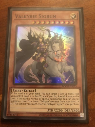 Details about / TOCH-EN023 Valkyrie SigrunUnlimited Super Rare YuGiOh Trading Card Toon Chaos