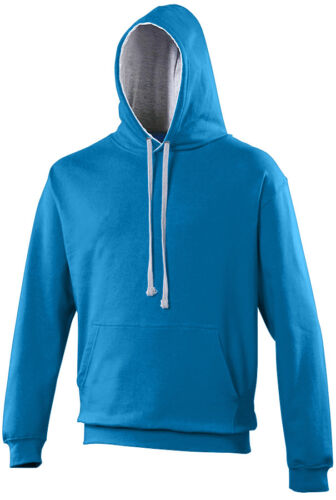 Custom Printed Contrast Hoodie Personalised Front and Back Full Colour AWD JH003