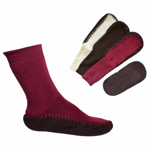 Homeslipper señora zapatillas de casa calcetines antideslizante tachas topes calcetines medias