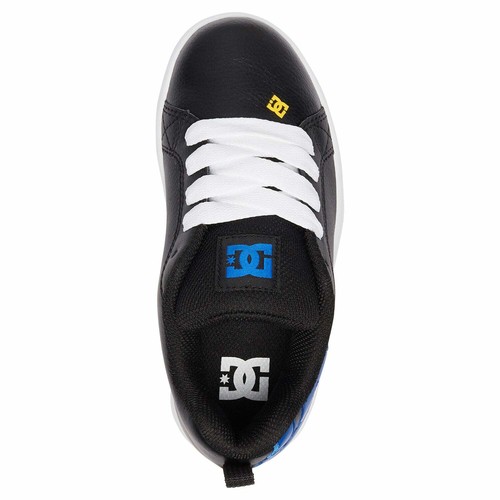 DC Court Graffik garçons Chaussures Chaussure-Bleu Marine Blanc Toutes Les Tailles