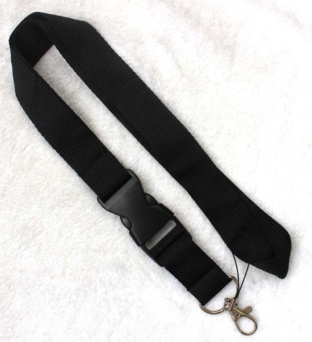 New 30pcs black neck Lanyard Detachable Keychain Camera Strap Badge ID