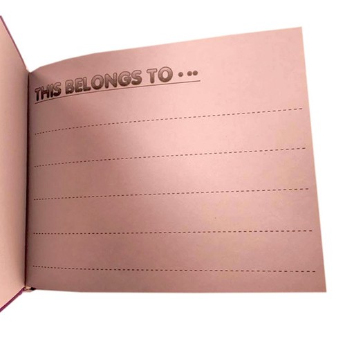 Notebook School Leaving Celebrity Premiere Autograph Book with Coloured Pages