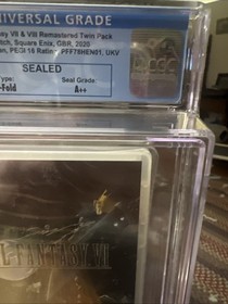 RARE PERFECT CGC 10 A++ Final Fantasy VII & VIII Nintendo Switch Graded Game