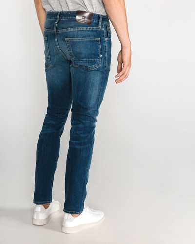 SCOTCH /& SODA RALSTON 350 NEW SLIM FIT MAN MENS JEANS STRETCH STONEWASHED BLUE