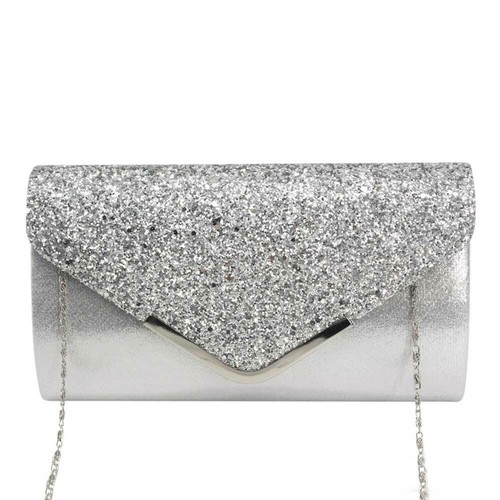 Glitter Women Formal Evening Clutch Purse Wedding Bridal Party Prom Handbag Bag