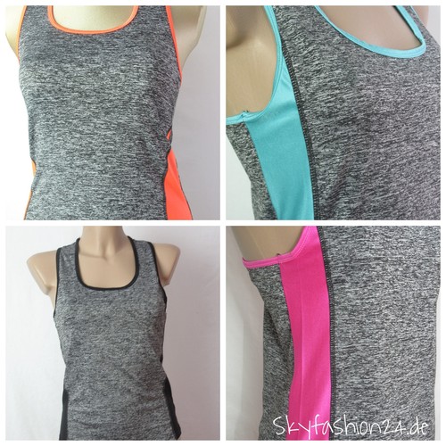 Shirt Sport Tanktop Fitness Damen Kinder Sport Freizeit Sportdress Yoga Pilates