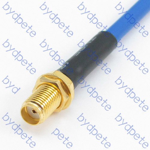 SMA Plug Male to Female Jack Blue RG402 Semi Flexible RF Coaxial LOW LOSS Cable