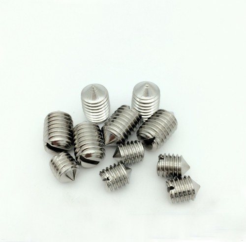 M1.6 M2 M2.5 M3 Slotted Head Tip Tighten Screws Machine Grubs Bolts Stainless