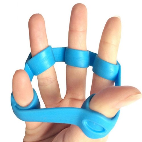 Silicon Hand Stretcher Grip Exerciser Finger Gym Strength Training Elastic Bands