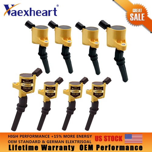 Ignition Coil 8 Pack For Ford 4.6L 5.4L F-150 XL F250 F550 4.6//5.4L FD503 DG508