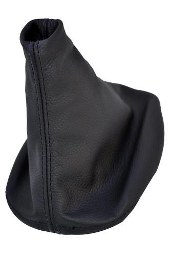 BLACK DOUBLE STITCH FITS CITROEN C3 DS3 2009-2013 LEATHER GEAR GAITOR